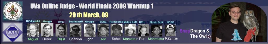 The ++Y2K++ World Final Warm-up Contest.