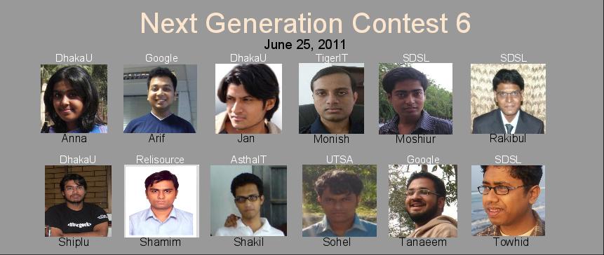 Next Generation Contest 6